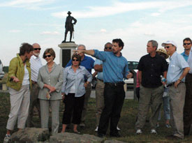 President  with  Boritt at Gettysburg